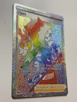 Piers NM RAINBOW Secret Champions Path 078/073 Pokemon TCG Holo - Image 2