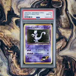 1999 Pokemon Japanese Gym 2 Rocket's Mewtwo Holo PSA 10 💎 Fresh Grade - Image 1