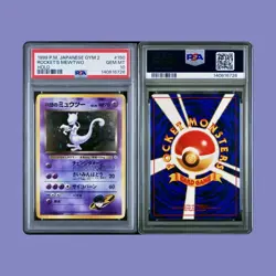 1999 Pokemon Japanese Gym 2 Rocket's Mewtwo Holo PSA 10 💎 Fresh Grade - Image 3