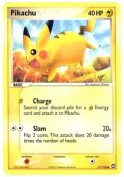 Pikachu - 57/108 - Common DMG, English Pokemon EX Power Keepers - Image 1