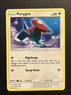 Pokemon TCG Porygon Unbroken Bonds 154/214 Regular Common NM - Image 1