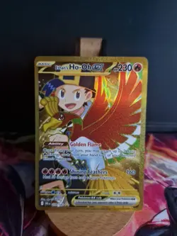 Pokemon TCG Ethans Ho-Oh Ex 239/182 S&V Destined Rivals Gold Hyper Rare NM - Image 2