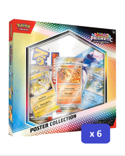Pokemon TCG Prismatic Evolutions Poster Collection x6 Bundle Sealed - Image 1