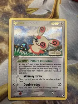 Pokemon TCG Spinda 26/92 Rare EX Legend Maker Stamped Reverse Holo MP WITH SWIRL - Image 3