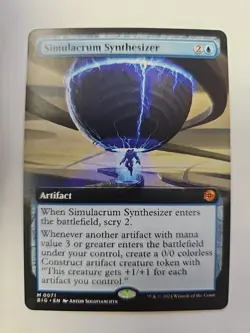 Simulacrum Synthesizer (Extended Art) Outlaws of Thunder Junction LP - Image 1