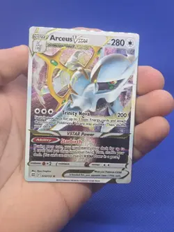 Pokemon Arceus VSTAR 123/172 Gamestop UPC Exclusive Metal Card NM - Image 2