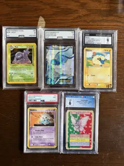 Pokemon TCG Graded Slab Lot Of 9 CGC PSA AGS Mixed Vintage And Mid Era WoTC - Image 3