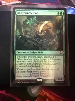 Badgermole Cub Foil MTG Magic The Gathering Avatar (0167) NM - Image 1