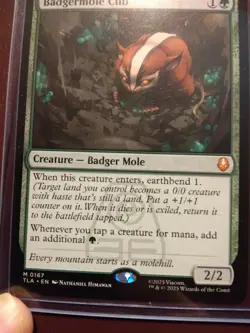 Badgermole Cub MTG Magic The Gathering Avatar (0167) NM - Image 2