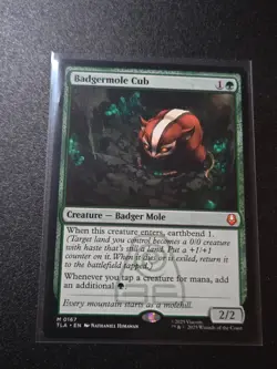 Badgermole Cub M 0167 Avatar Last Airbender MtG Magic The Gathering NM/Mint - Image 2