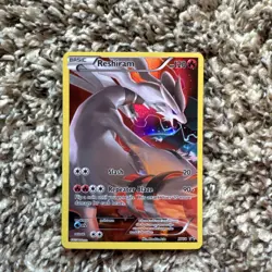 2015 Pokemon TCG Reshiram XY74 Full Art Holo Black Star Promo - Image 1
