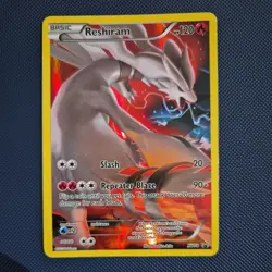 Pokemon Reshiram XY74 Full Art Black Star Promo Holo TCG Card 2015 - Image 1