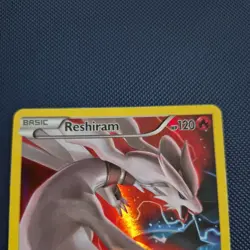 Pokemon Reshiram XY74 Full Art Black Star Promo Holo TCG Card 2015 - Image 3