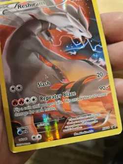 Reshiram XY74 Black Star Promos Pokemon TCG Full Art Holo Promo Card MP - Image 2