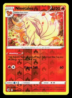 Ninetales 031/264 Fusion Strike NM Reverse Holo Pokemon Card TCG - Image 1