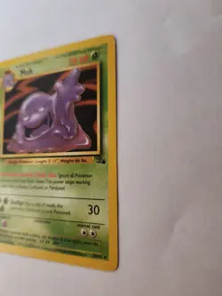 Muk 28/62 Fossil Rare Vintage Pokemon Card WOTC TCG English LP - Image 2