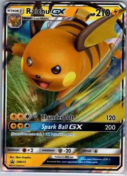 Raichu GX SM213 SM Promos - Pokemon Card - NM - Image 1