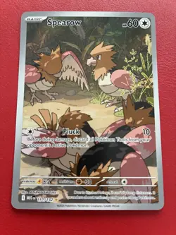 Spearow - 151/132 - Illustration Rare - Mega Evolution - NM/M - Pokemon TCG Card - Image 1