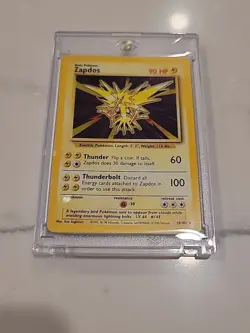 1999 Pokemon WOTC: Base Set Zapdos 16/102 Holo Rare - NM - Image 1