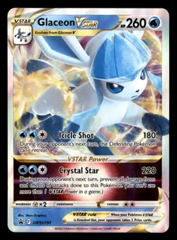 Glaceon VSTAR SWSH197 Promo SWSH Black Star Pokemon Near Mint - Image 1