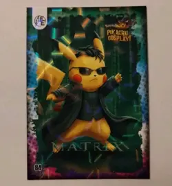 Pikachu Cosplay! MATRIX #84 Pokemon Sunburst Holo - Image 1
