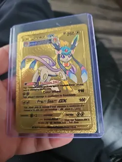 Omneon GX Gold Foil Fan Art Vinyl Textured Collector Pokemon Card - Image 1
