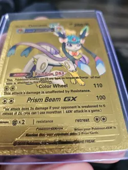 Omneon GX Gold Foil Fan Art Vinyl Textured Collector Pokemon Card - Image 5