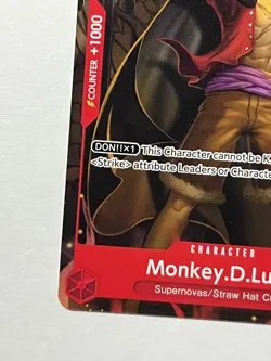 Monkey.D.Luffy P-007 PROMO Tournament Pack Vol. 1 One Piece English - Image 4