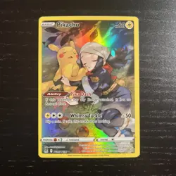Pokemon TCG Pikachu TG05/TG30 Trainer Gallery Full Art Lost Origin, NM Near Mint - Image 1