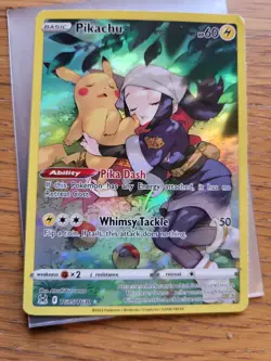 Pokemon Pikachu TG05/TG30 Full Art Trainer Gallery Card Lost Origin Rare tcg - Image 1