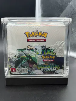 2018 Pokemon Sun & Moon Celestial Storm Factory Sealed Booster Box W/ Acrylic - Image 1
