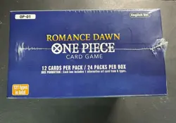 SEALED One Piece Card Game Romance Dawn Booster Box OP-01 Blue Bottom English - Image 3