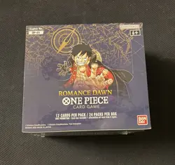Sealed One Piece Romance Dawn Blue Bottom OP-01 English Card Game Booster Box - Image 1