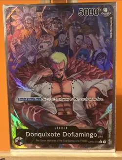 Doffy Donq Doflamingo One Piece Kingdoms Of Intrigue LEADER OP04-019 ALT ART - Image 1
