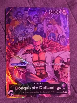 Doffy Donq Doflamingo One Piece Kingdoms Of Intrigue LEADER OP04-019 ALT ART - Image 4