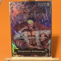 Donquixote Doflamingo One Piece Kingdoms Of Intrigue LEADER OP04-019 ALT ART - Image 1