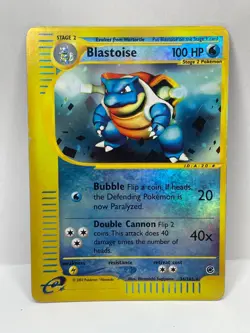 Pokemon TCG Expedition Blastoise 36/165 Reverse Holo Rare HP - Image 1