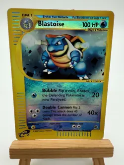 Pokemon Blastoise Reverse Holo HP 36/165 2002 Expedition - Image 3