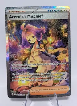 Pokemon Acerola's Mischief 183/132 Me01: Mega Evolution Holo NM - Image 1