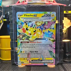 Pikachu ex Surging Sparks Ultra Rare Pokemon TCG 057/191 Scarlet & Violet SV08 - Image 1