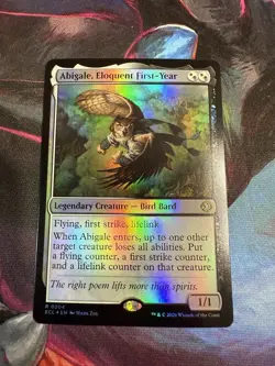 MTG - Abigale, Eloquent First-Year (Foil) - Lorwyn Eclipsed 0204 - Image 1