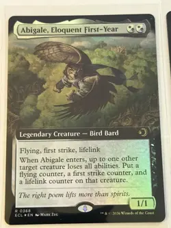 Abigale, Eloquent First-Year Extended Art Lorwyn Eclipsed Foil 368 - Image 1
