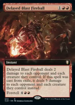 [1x] Delayed Blast Fireball - Extended Art Near Mint, English Commander Legends: - Image 1