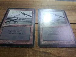 Swamp - Beta - LP - Limited Edition - MTG - Magic the Gathering X2 - Image 5