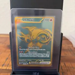 Pokemon Chi-Yu EX 241/091 Paldean Fates Holo Hyper Rare Gold - Image 1