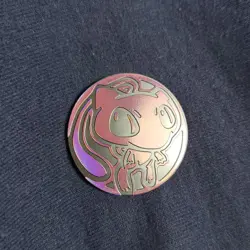 RARE Pokemon Pink Holo MEW Collectible Trading Card Games 1.25" Coin - Image 4