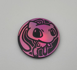 Official Pokemon Trading Card Game TCG Plastic 3.5mm Pink Mew Coin - Image 1