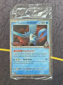 Team Rocket's Articuno 051/182 Pokemon Destined Rivals Stamped Promo (Best Buy) - Image 1