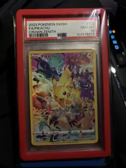 Pokemon Pikachu 160/159 Full Art Secret Rare Crown Zenith 2023 PSA 10 GEM MINT - Image 1