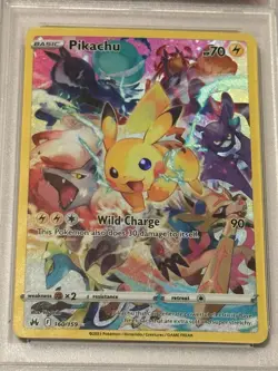 Pokemon Pikachu 160/159 Full Art Secret Rare Crown Zenith 2023 PSA 10 GEM MINT - Image 2